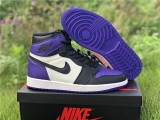 2023.7 (OG better)Authentic Air Jordan 1 High “Court Purple”Men Shoes-ZL