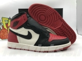 2023.7 (OG better)Authentic Air Jordan 1 High “Bred Toe”Men Shoes-ZL