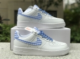 2023.9 Super Max Perfect Nike Air Force 1 “Blue Gingham”Men And Women Shoes(95%Authentic) -ZL440 (8)