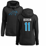 NFL Women's Nike Carolina Panthers #11 Brenton Bersin Black Name & Number Logo Pullover Hoodie