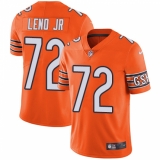 Youth Nike Chicago Bears #72 Charles Leno Limited Orange Rush Vapor Untouchable NFL Jersey