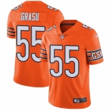 Youth Nike Chicago Bears #55 Hroniss Grasu Limited Orange Rush Vapor Untouchable NFL Jersey