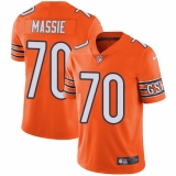Men's Nike Chicago Bears #70 Bobby Massie Limited Orange Rush Vapor Untouchable NFL Jersey
