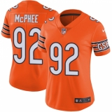 Women's Nike Chicago Bears #92 Pernell McPhee Limited Orange Rush Vapor Untouchable NFL Jersey
