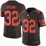 Youth Nike Cleveland Browns #32 Jim Brown Limited Brown Rush Vapor Untouchable NFL Jersey