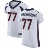 Men's Nike Denver Broncos #77 Karl Mecklenburg White Vapor Untouchable Elite Player NFL Jersey