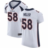 Men's Nike Denver Broncos #58 Von Miller White Vapor Untouchable Elite Player NFL Jersey
