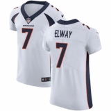 Men's Nike Denver Broncos #7 John Elway White Vapor Untouchable Elite Player NFL Jersey