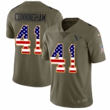 Youth Nike Houston Texans #41 Zach Cunningham Limited Olive/USA Flag 2017 Salute to Service NFL Jersey