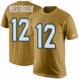 NFL Men's Nike Jacksonville Jaguars #12 Dede Westbrook Gold Rush Pride Name & Number T-Shirt