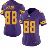 Women's Nike Minnesota Vikings #88 Alan Page Limited Purple Rush Vapor Untouchable NFL Jersey