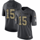Youth Nike New England Patriots #15 Chris Hogan Limited Black 2016 Salute to Service NFL Jersey