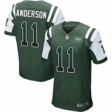 Men's Nike New York Jets #11 Robby Anderson Elite Green Home Drift Fashion NFL Jersey