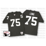 Mitchell and Ness Oakland Raiders #75 Howie Long Black Team Color Authentic NFL Throwback Jersey