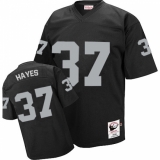 Mitchell and Ness Oakland Raiders #37 Lester Hayes Black Team Color Authentic NFL Throwback Jersey
