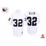 Mitchell and Ness Oakland Raiders #32 Marcus Allen White Authentic NFL Throwback Jersey