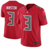 Youth Nike Tampa Bay Buccaneers #3 Jameis Winston Limited Red Rush Vapor Untouchable NFL Jersey