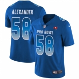 Men's Nike Tampa Bay Buccaneers #58 Kwon Alexander Limited Royal Blue 2018 Pro Bowl NFL Jersey