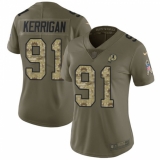 Women's Nike Washington Redskins #91 Ryan Kerrigan Limited Olive/Camo 2017 Salute to Service NFL Jersey