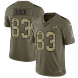 Men's Nike Washington Redskins #83 Brian Quick Limited Olive/Camo 2017 Salute to Service NFL Jersey
