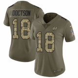 Women's Nike Washington Redskins #18 Josh Doctson Limited Olive/Camo 2017 Salute to Service NFL Jersey