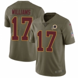 Youth Nike Washington Redskins #17 Doug Williams Limited Olive 2017 Salute to Service NFL Jersey