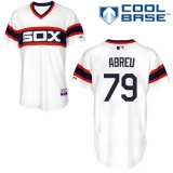 Men's Majestic Chicago White Sox #79 Jose Abreu Replica White 2013 Alternate Home Cool Base MLB Jersey