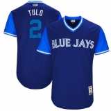 Men's Majestic Toronto Blue Jays #2 Troy Tulowitzki 