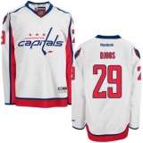 Youth Reebok Washington Capitals #29 Christian Djoos Authentic White Away NHL Jersey