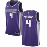 Youth Nike Sacramento Kings #4 Chris Webber Authentic Purple Road NBA Jersey - Icon Edition