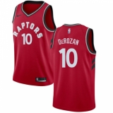 Youth Nike Toronto Raptors #10 DeMar DeRozan Swingman Red Road NBA Jersey - Icon Edition