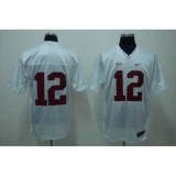 Crimson Tide #12 Joe Namath Stitched White Embroidered NCAA Jersey