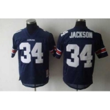 Tigers #34 Bo Jackson Blue Embroidered NCAA Jersey