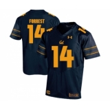 California Golden Bears 14 Chase Forrest Navy College Football Jersey