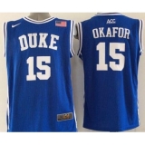 Blue Devils #15 Jahlil Okafor Blue Basketball New Stitched NCAA Jersey