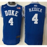 Blue Devils #4 J.J. Redick Blue Basketball New Stitched NCAA Jersey