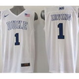 Blue Devils #1 Kyrie Irving White Basketball Elite Stitched NCAA Jersey
