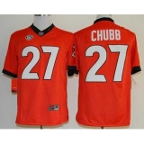 Georgia Bulldogs #27 Nick Chubb Red Limited Stitched NCAA Jersey