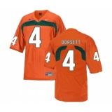Miami Hurricanes 4 Phillip Dorsett Orange College Football Jersey
