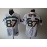 Miami Hurricanes #87 Reggie Wayne White Stitched NCAA Jerseys