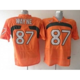 Hurricanes #87 Reggie Wayn Orange Embroidered NCAA Jerseys