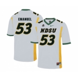 North Dakota State Bison 53 Kyle Emanuel White College Football Jersey