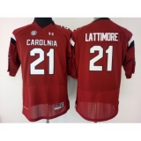 South Carolina Gamecocks 21 Marcus Lattimore Red College Football Jersey