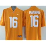 Tennessee Vols #16 Peyton Manning Orange Stitched NCAA Jerse