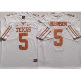 Men's Texas Longhorns #5 Bijan Robinson White 2022 Vapor Untouchable Stitched Nike Jersey