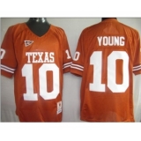 Texas Longhorns 10 Young orange m&n Jerseys