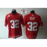 Wisconsin Badgers #32 John Clay Red Rose Bowl Game Stitched NCAA Jersey