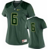 NEW Women Oregon Ducks Green #6 NCAA Jerseys