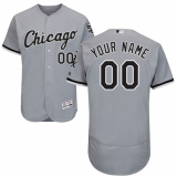 Men's Chicago White Sox Majestic Road Gray Flex Base Authentic Collection Custom Jersey