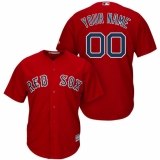 Men's Boston Red Sox Majestic Red Cool Base Custom Jersey